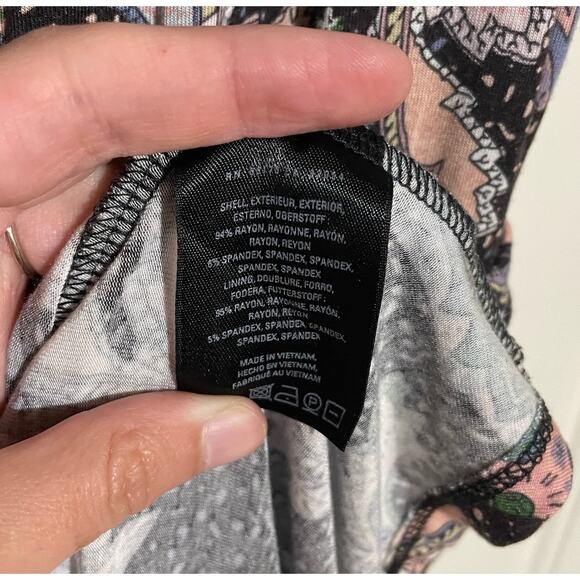 Maeve by Anthropologie Leslie Paisley Midi Dress Medium Faux Wrap Floral Boho - Picture 7 of 8